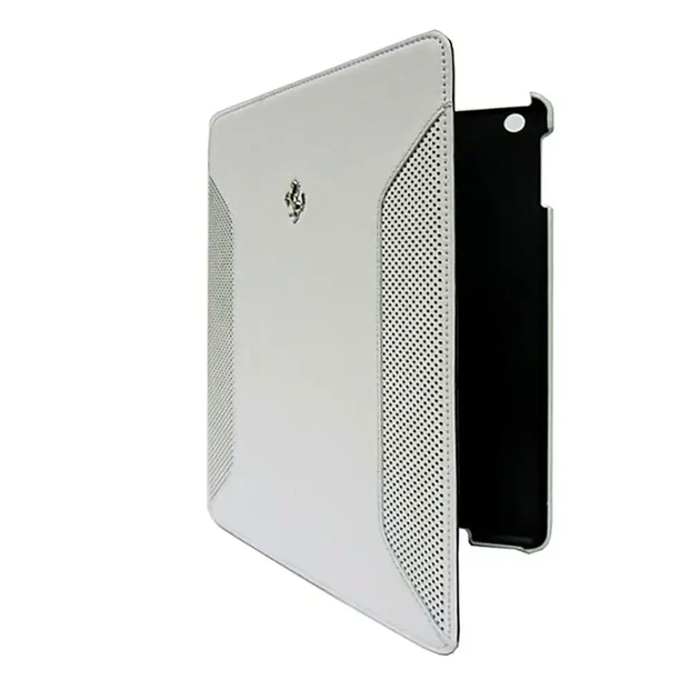 Чехол для iPad Air защитный с подставкой кожа Ferrari Montecarlo белый - зображення 3