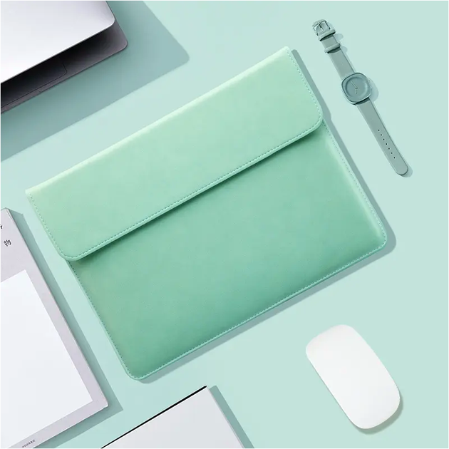 Чохол силіконовий для MacBook Air 13 захист від пошкоджень PU Sleeve Case 756214 Mint - Фото 2 Чохол силіконовий для MacBook Air 13 захист від пошкоджень PU Sleeve Case 756214 Mint - зображення 2