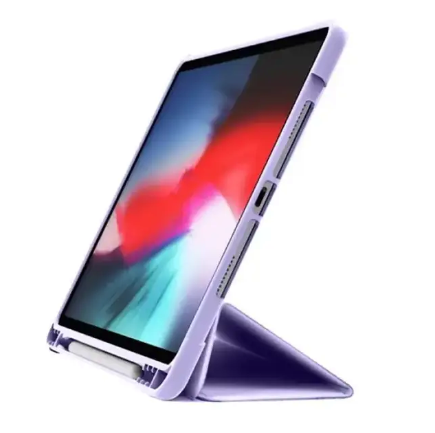 Чохол протиударний для iPad Air 10.9 11 2024 силіконовий захист від ударів фіолетовий - зображення 4
