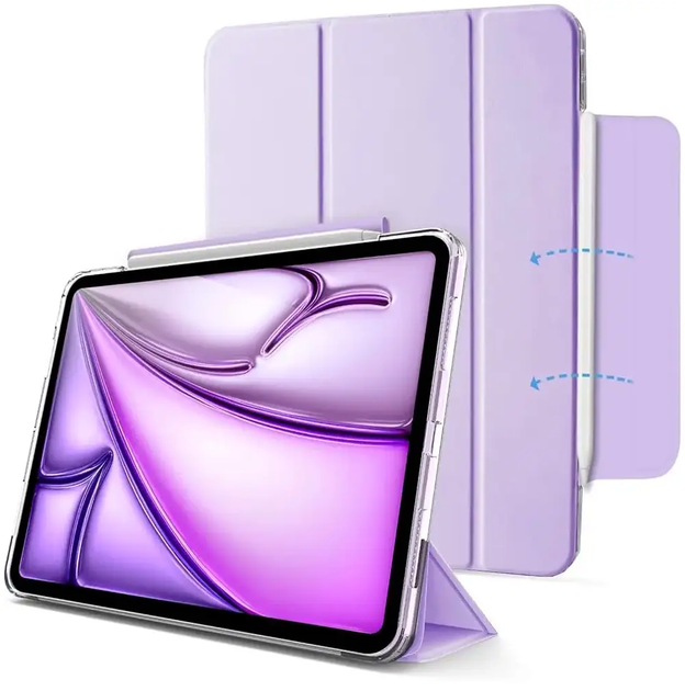 Чохол протиударний для iPad Air 10.9 11 2024 силіконовий захист від ударів фіолетовий - зображення 7