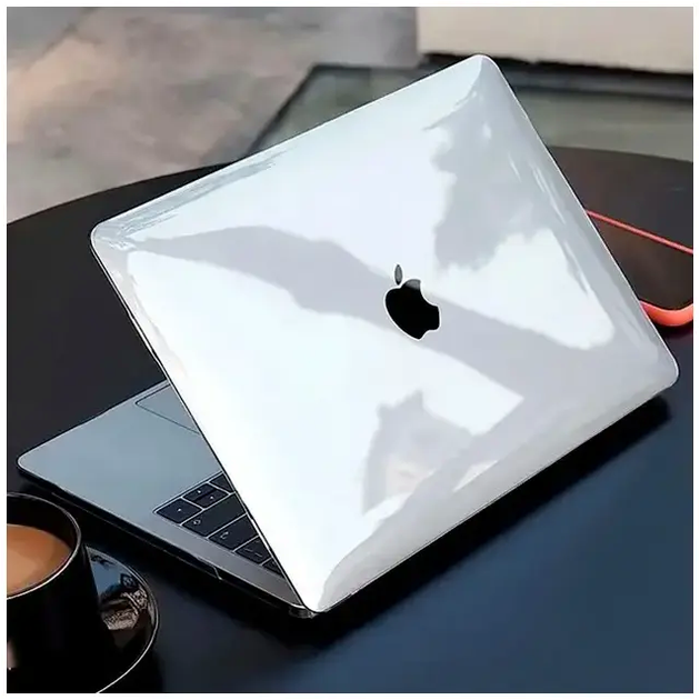 Чехол накладка Crystal Case защита от ударов и царапин для MacBook Pro 16.2 дюйма A2485 силиконовый прозрачный - изображение 2