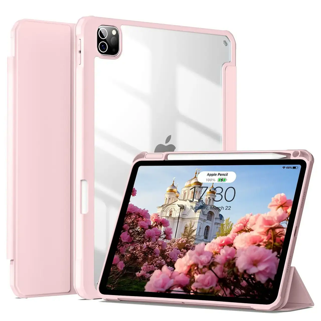 Протиударний чохол для iPad Pro 11 дюймів 2024 силіконовий захист від ударів рожевий - Фото 8 Протиударний чохол для iPad Pro 11 дюймів 2024 силіконовий захист від ударів рожевий - зображення 8
