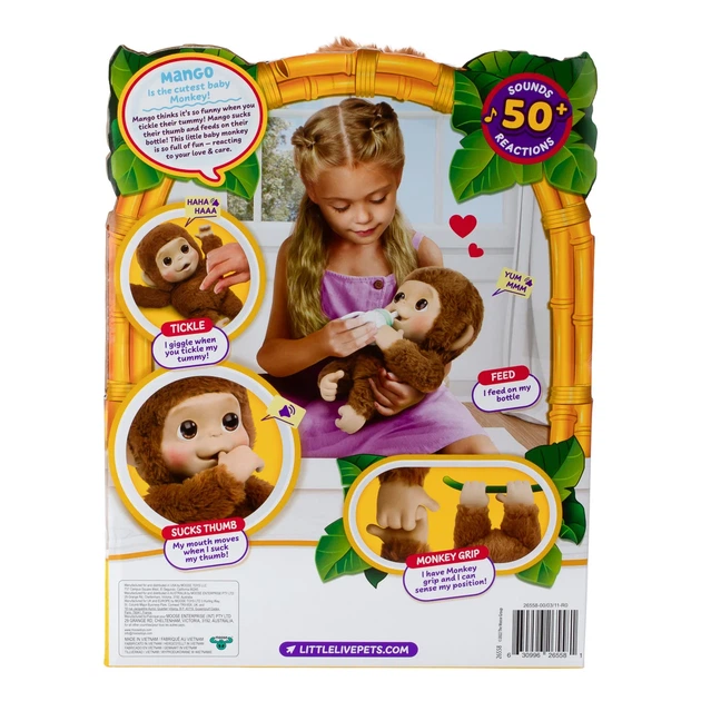 Интерактивная игрушка Moose Little Live Pets My Baby Monkey Маленькая обезьянка (26558) - изображение 15