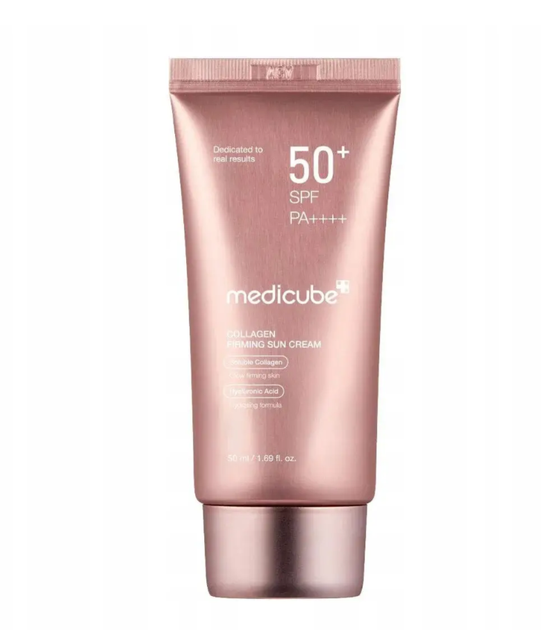 Солнцезащитный крем Medicube Collagen Firming Sun Cream SPF50+ PA++++, 50 мл - Фото 1 Солнцезащитный крем Medicube Collagen Firming Sun Cream SPF50+ PA++++, 50 мл - изображение 1