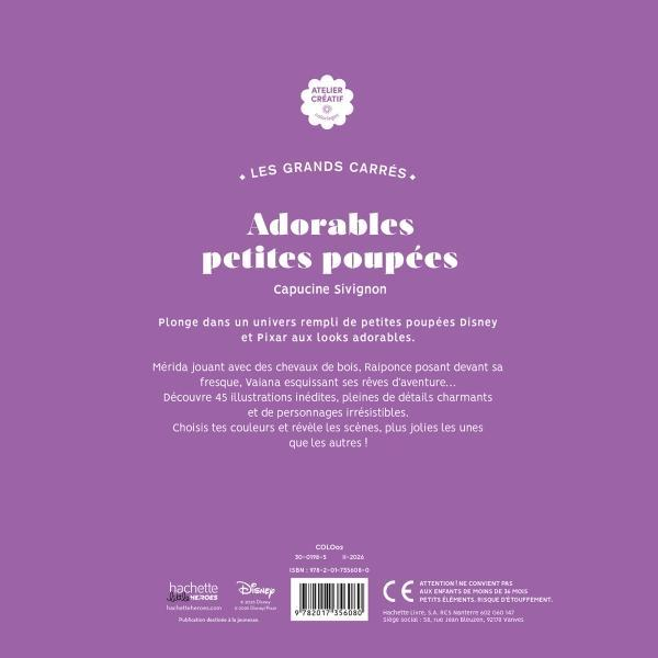 Раскраска Дисней Маленькие куколки Hachette антистресс | Disney Grand carre Adorables Petites Poupees - Фото 5 Раскраска Дисней Маленькие куколки Hachette антистресс | Disney Grand carre Adorables Petites Poupees - изображение 5