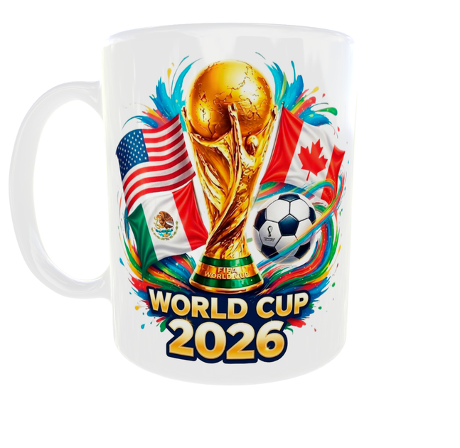 Кружка (чашка) с принтом «World Cup 2026» – подарок для футбольного болельщика | 330 мл - изображение 2