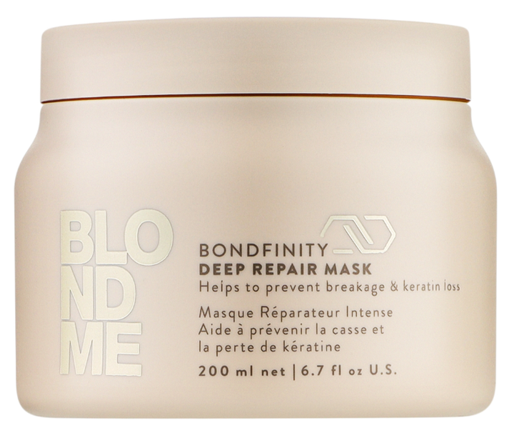Маска для глубокого восстановления волос Schwarzkopf Professional Blondme Bondfinity Deep Repair Mask 200 мл - Фото 1 Маска для глубокого восстановления волос Schwarzkopf Professional Blondme Bondfinity Deep Repair Mask 200 мл - изображение 1