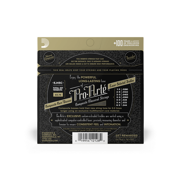 Струны для классической гитары DʼADDARIO EJ45C PRO-ARTEPro Arte Composite Normal Tension - Фото 3 Струны для классической гитары DʼADDARIO EJ45C PRO-ARTEPro Arte Composite Normal Tension - изображение 3