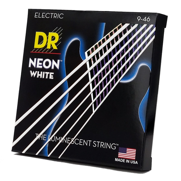 Струны для электрогитары DR Strings NEON White Electric - Light Heavy (9-46) - Фото 3 Струны для электрогитары DR Strings NEON White Electric - Light Heavy (9-46) - изображение 3