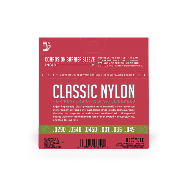 Струны для классической гитары DʼADDARIO EJ27N 1/2 Student Classical Normal Tension 1/2 - Фото 3 Струны для классической гитары DʼADDARIO EJ27N 1/2 Student Classical Normal Tension 1/2 - изображение 3