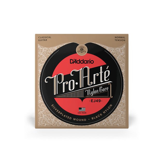Струны для классической гитары DʼADDARIO EJ49 Pro Arte Black Nylon Normal Tension - Фото 1 Струны для классической гитары DʼADDARIO EJ49 Pro Arte Black Nylon Normal Tension - изображение 1