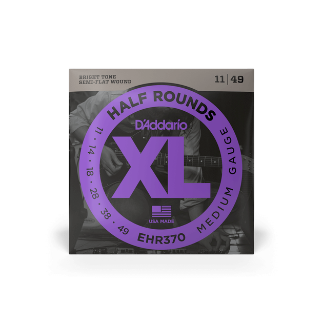 Струны для электрогитары DʼADDARIO EHR370 XL Half Rounds Medium (11-49) - Фото 1 Струны для электрогитары DʼADDARIO EHR370 XL Half Rounds Medium (11-49) - изображение 1