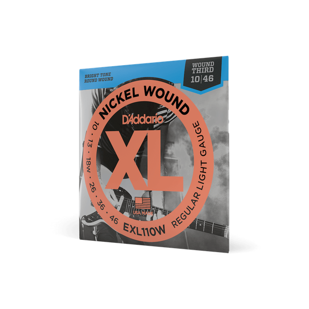 Струны для электрогитары DʼADDARIO EXL110W XL Nickel Wound Regular Light Wound 3RD (10-46) - Фото 2 Струны для электрогитары DʼADDARIO EXL110W XL Nickel Wound Regular Light Wound 3RD (10-46) - изображение 2