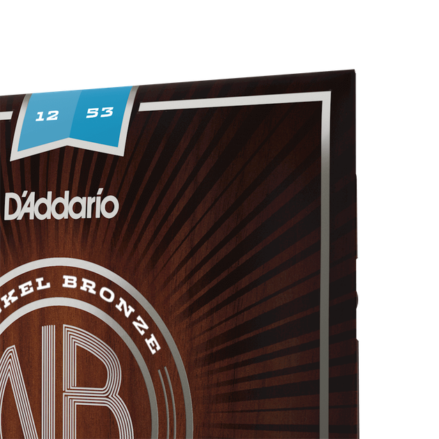 Струни для акустичної гітари DʼADDARIO NB1253 Nickel Bronze Light (12-53) - зображення 3