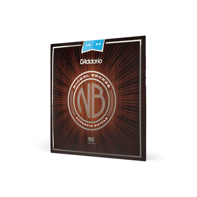 Струни для акустичної гітари DʼADDARIO NB1253 Nickel Bronze Light (12-53) - зображення 4