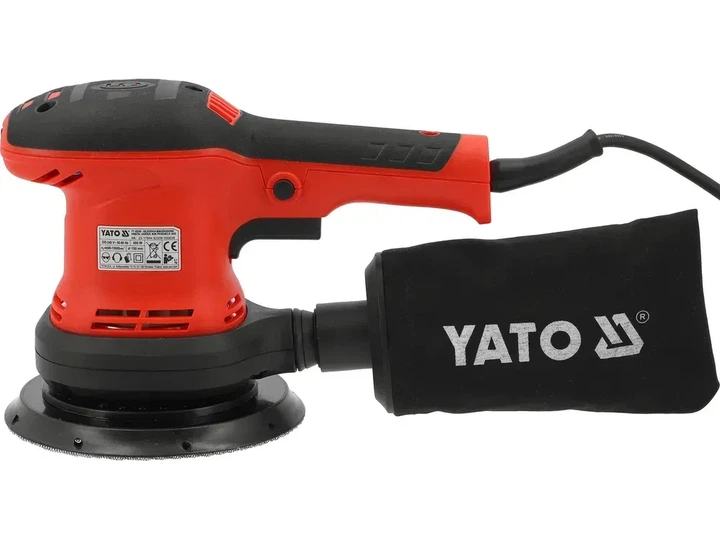 Шлифмашина эксцентриковая YATO сетевая 400 Вт 230 В платформа 150 мм YT-82208 - Фото 3 Шлифмашина эксцентриковая YATO сетевая 400 Вт 230 В платформа 150 мм YT-82208 - изображение 3