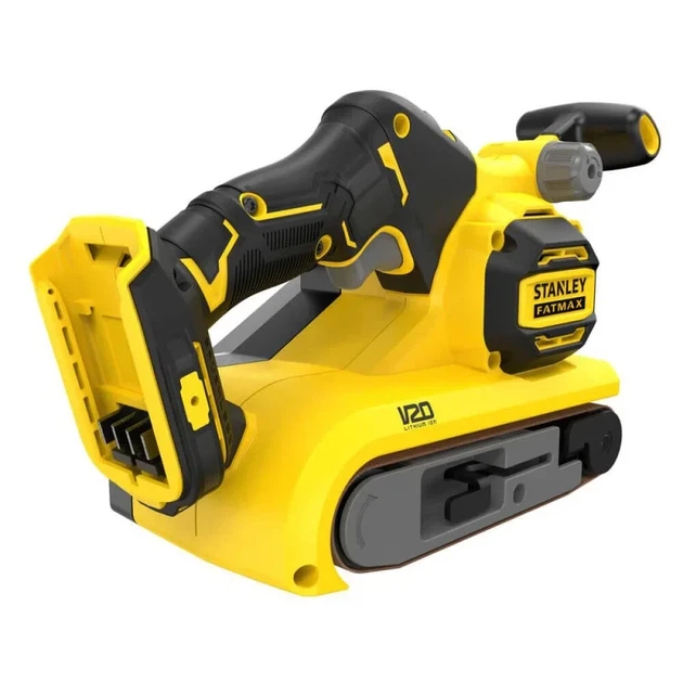 Шлифмашина ленточная Stanley FatMax V20 бесщеточная аккумуляторная 75 x 457 мм без АКБ SFMCW223B-XJ - Фото 5 Шлифмашина ленточная Stanley FatMax V20 бесщеточная аккумуляторная 75 x 457 мм без АКБ SFMCW223B-XJ - изображение 5