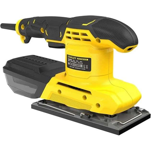 Шлифмашина вибрационная Stanley FatMax 280 Вт 187 x 90 мм с кейсом FMEW214K-QS - изображение 2