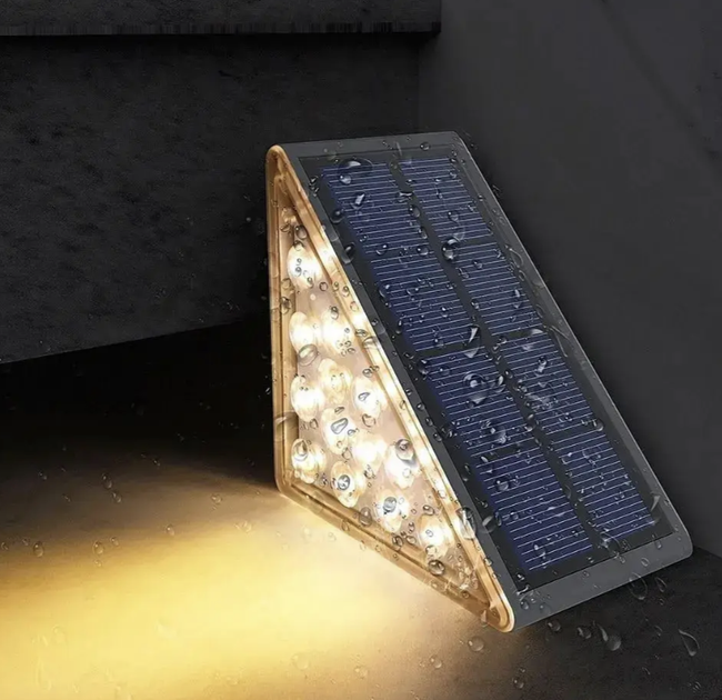 Зовнішній ліхтар для освітлення сходів на сонячній батареї 13 LED (6 шт.) - зображення 7