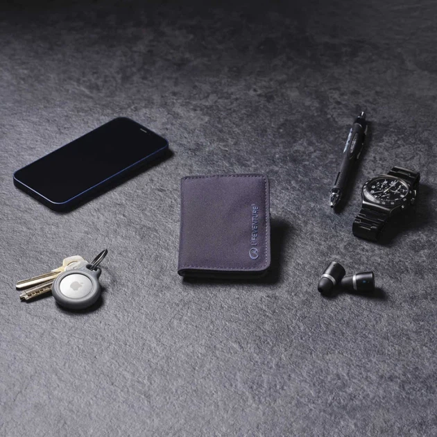 Гаманець Lifeventure Recycled RFID Card Wallet Navy - зображення 5