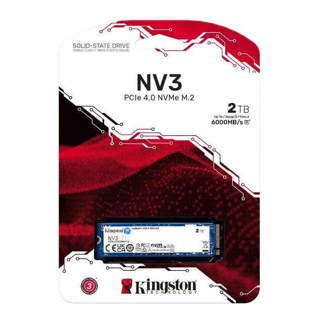 SSD диск Kingston NV3 2TB M.2 PCIe Gen 4x4 NVMe (SNV3S/2000G) - изображение 5