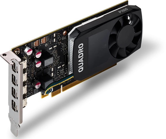Видеокарта NVIDIA Quadro P1000 4 ГБ GDDR5 128-bit PCI Express 3.0 4x Mini DisplayPort Б/У для инженеров, дизайнеров, архитекторов, специалистов по CAD/CAM-проектированию, 3D-моделированию и визуализации - изображение 2