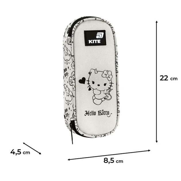 Пенал Kite Hello Kitty HK26-599-4, 1 отделение, клапан с карманом на молнии, для девочки - изображение 3