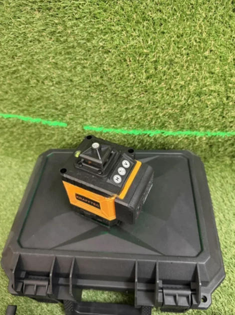 Лазерний рівень професійний Krafftec PREMIUM 16x360° зелений промінь 520 нм 45 м Bluetooth дистанційне керування для точних вимірювань акумулятор 5200 mAh IP54 кейс - изображение 6
