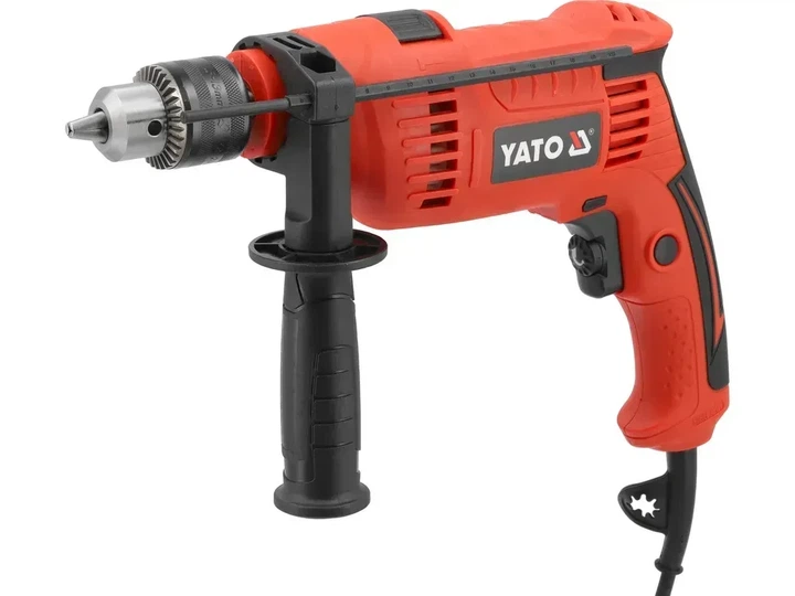Дрель ударная YATO 650 Вт патрон под ключ 13 мм YT-82038 - Фото 1 Дрель ударная YATO 650 Вт патрон под ключ 13 мм YT-82038 - изображение 1