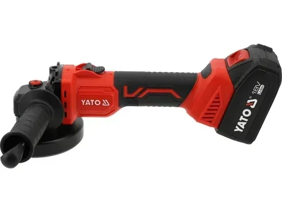 Шлифмашина угловая аккумуляторная YATO 18 В 125 мм Li-Ion 4 А·ч YT-828251 - изображение 2