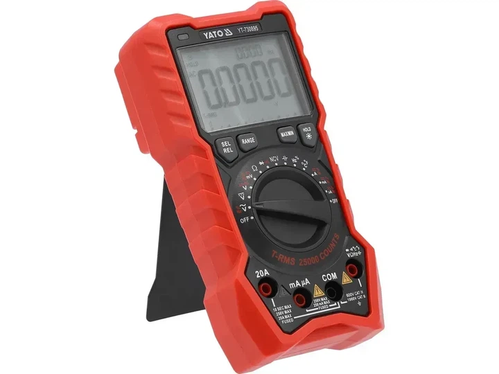 Мультиметр цифровой YATO TRUE RMS LCD диапазон 25000 YT-730895 - изображение 4