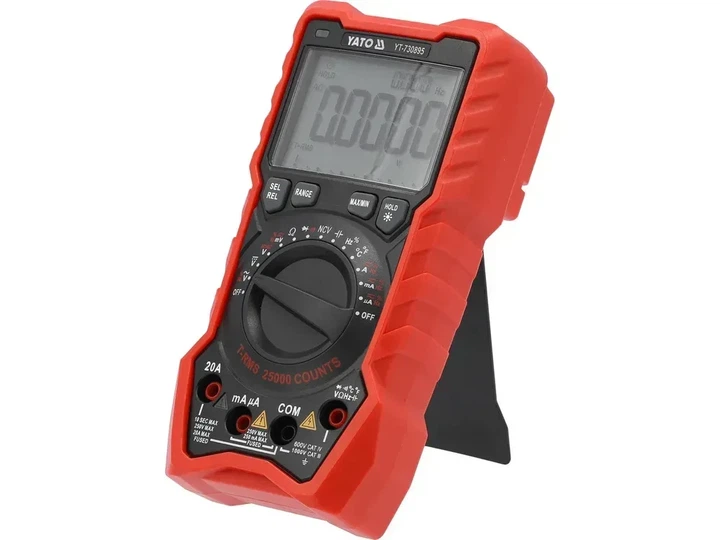 Мультиметр цифровой YATO TRUE RMS LCD диапазон 25000 YT-730895 - изображение 5