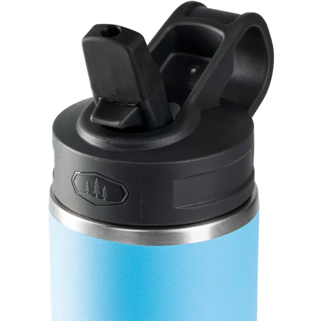Термокружка GSI Outdoors Microlite Bottle Straw Top 710 ml Blue - изображение 2