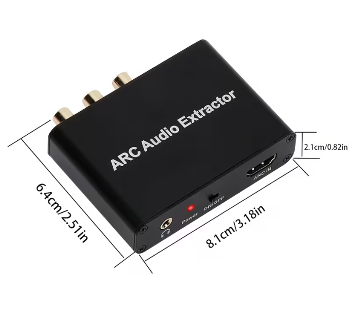 Экстрактор звука HDMI ARC для телевизора с выходами SPDIF RCA Coaxial AUX - изображение 3