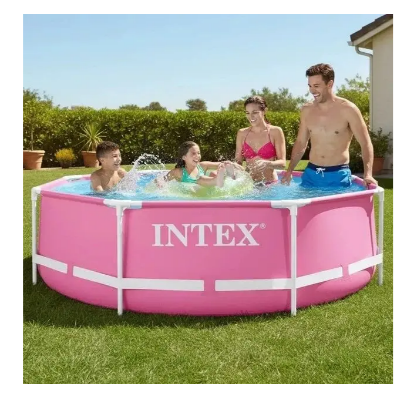 Басейн Intex 244×76 см з металевим каркасом для відпочинку - зображення 6
