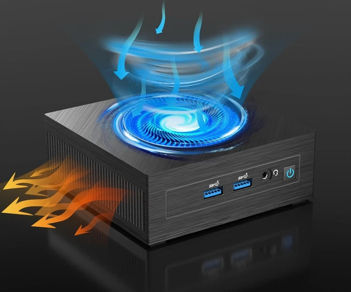 Мини ПК Letsung Golite 11 / Intel Celeron N4020C / RAM 6GB / SSD 128GB / 2 x HDMI / LAN / Wi-Fi 5 / Bluetooth 4.2 / Windows 11 / Черный (101936078) - Уценка - изображение 5
