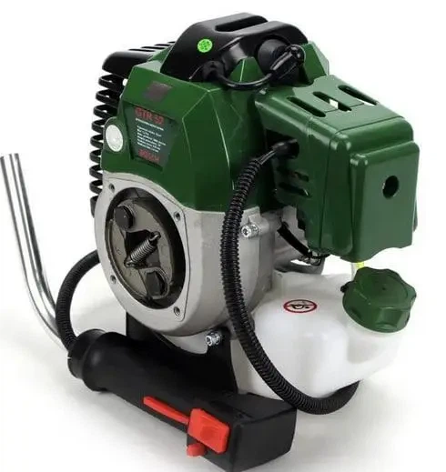 Бензокоса BOSCH GTR 52 професійна мотокоса 5.2 кВт/7 к.с. потужний бензиновий тример для косіння трави бензотример з двотактним двигуном та швидкістю до 9000 об/хв - Фото 9 Бензокоса BOSCH GTR 52 професійна мотокоса 5.2 кВт/7 к.с. потужний бензиновий тример для косіння трави бензотример з двотактним двигуном та швидкістю до 9000 об/хв - зображення 9