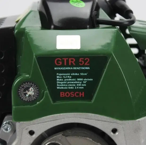 Бензокоса BOSCH GTR 52 професійна мотокоса 5.2 кВт/7 к.с. потужний бензиновий тример для косіння трави бензотример з двотактним двигуном та швидкістю до 9000 об/хв - Фото 10 Бензокоса BOSCH GTR 52 професійна мотокоса 5.2 кВт/7 к.с. потужний бензиновий тример для косіння трави бензотример з двотактним двигуном та швидкістю до 9000 об/хв - зображення 10