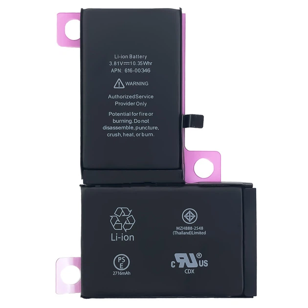 Акумулятор (батарея) для iPhone X з контролером, 2716 mAh, без лого, Без лого, З контролером - Фото 2 Акумулятор (батарея) для iPhone X з контролером, 2716 mAh, без лого, Без лого, З контролером - зображення 2