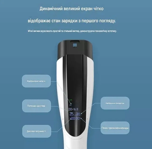 Портативний зарядний пристрій Charging gun TYPE 2 3,5 кВт 16A, IP66, з дисплеєм, кабель 10 м (COPY) - изображение 2