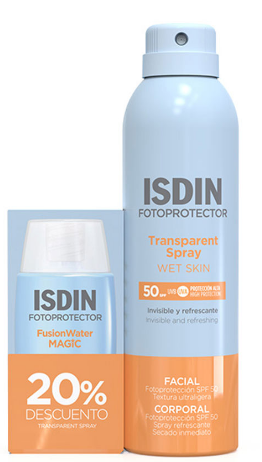 Zestaw Isdin Fotoprotector Spray z filtrem przeciwsłonecznym SPF 50 250 ml + Krem przeciwsłoneczny do twarzy SPF 50 50 ml (8429420324565) - Zdjęcie 1 Zestaw Isdin Fotoprotector Spray z filtrem przeciwsłonecznym SPF 50 250 ml + Krem przeciwsłoneczny do twarzy SPF 50 50 ml (8429420324565) - obraz 1