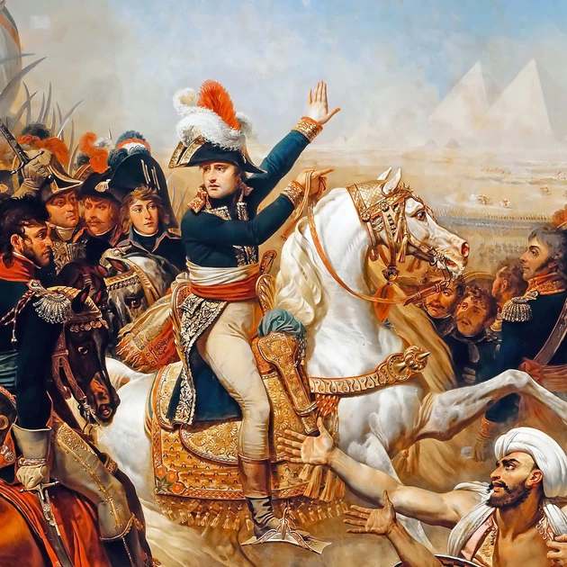 Інтер'єрна картина Битва при пірамідах, Антуан-Жан Гро, Antoine-Jean Gros, Battle of the Pyramids, 28×42 см (id6669) - зображення 4