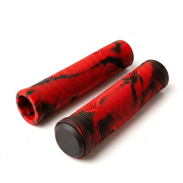 Грипси ручки для самоката гумові SP-Sport 9311 комплектація 2 шт Red-Black - зображення 5