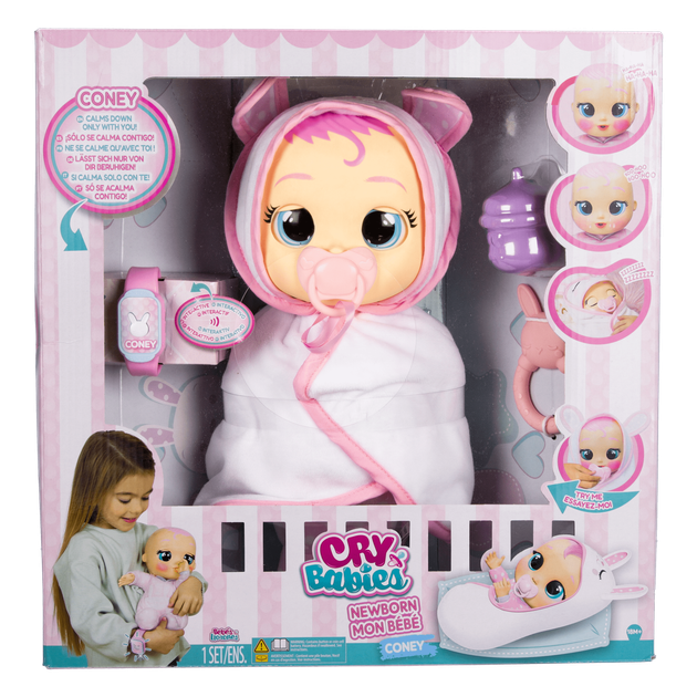 CRY BABIES Интерактивная Кукла Плакса Новорожденная Кони IMC Art.911284 - зображення 2