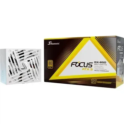 Блок живлення SeaSonic Focus GX-850 ATX 3.1 White (FOCUS-GX-850-ATX31-WHITE) - Фото 11 Блок живлення SeaSonic Focus GX-850 ATX 3.1 White (FOCUS-GX-850-ATX31-WHITE) - зображення 11