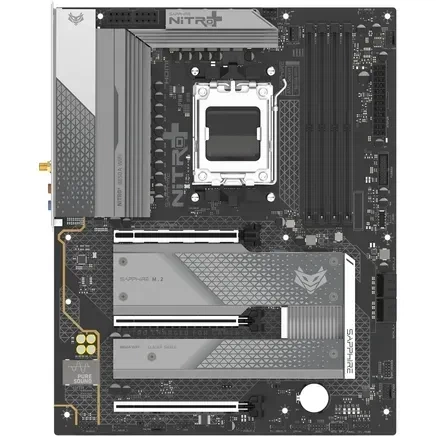 Материнська плата Sapphire NITRO+ B850A WIFI7 (52123-03) - Фото 2 Материнська плата Sapphire NITRO+ B850A WIFI7 (52123-03) - зображення 2