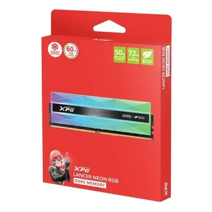Оперативна пам'ять ADATA 32 GB (2x16GB) DDR5 6000 MHz XPG Lancer Neon RGB (AX5U6000C3016G-DCLANRSG) - зображення 9