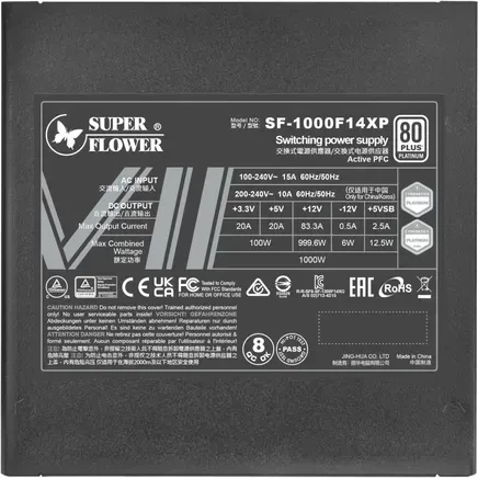 Блок живлення Super Flower Leadex VII XP PRO 1000W (SF-1000F14XP) - зображення 6