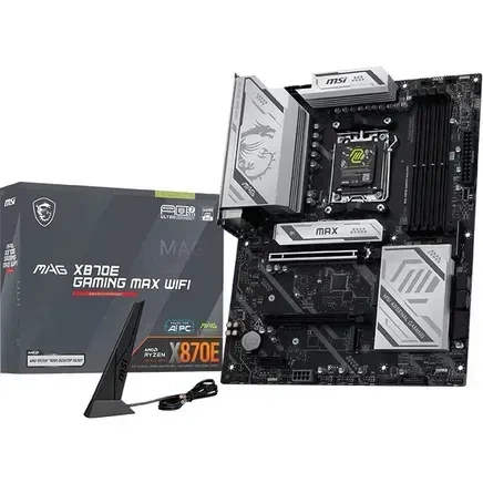 Материнська плата MSI MAG X870E GAMING MAX WIFI (4711377407199) - Фото 1 Материнська плата MSI MAG X870E GAMING MAX WIFI (4711377407199) - зображення 1