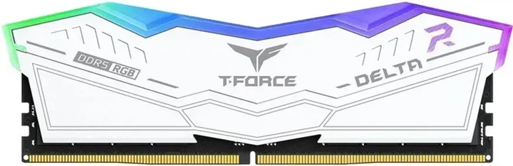 Оперативная память TEAM 16 GB (2x8GB) DDR5 6000 MHz Delta RGB White (FF4D516G6000HC38ADC01) - изображение 2